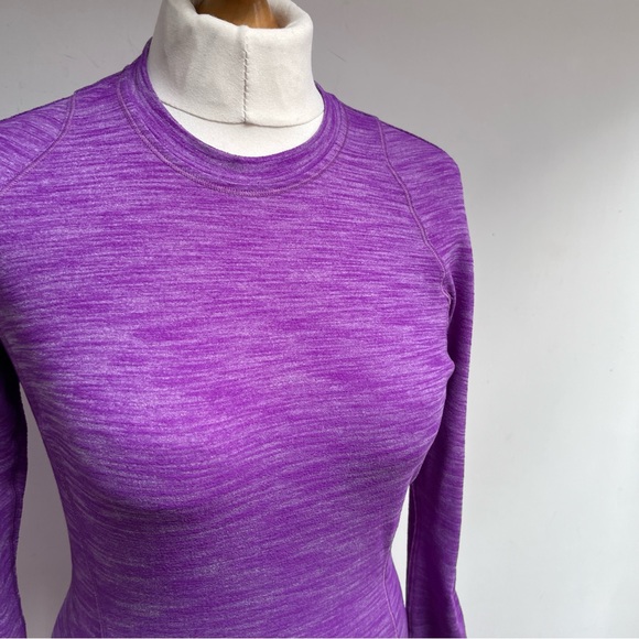 Lululemon Top UK 10 US 6 Purple Long Sleeve Thumb Hole - Picture 3 of 10